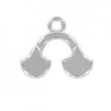 Cymbal ™ DQ metal ending Karavos II for Ginko beads - Antique silver